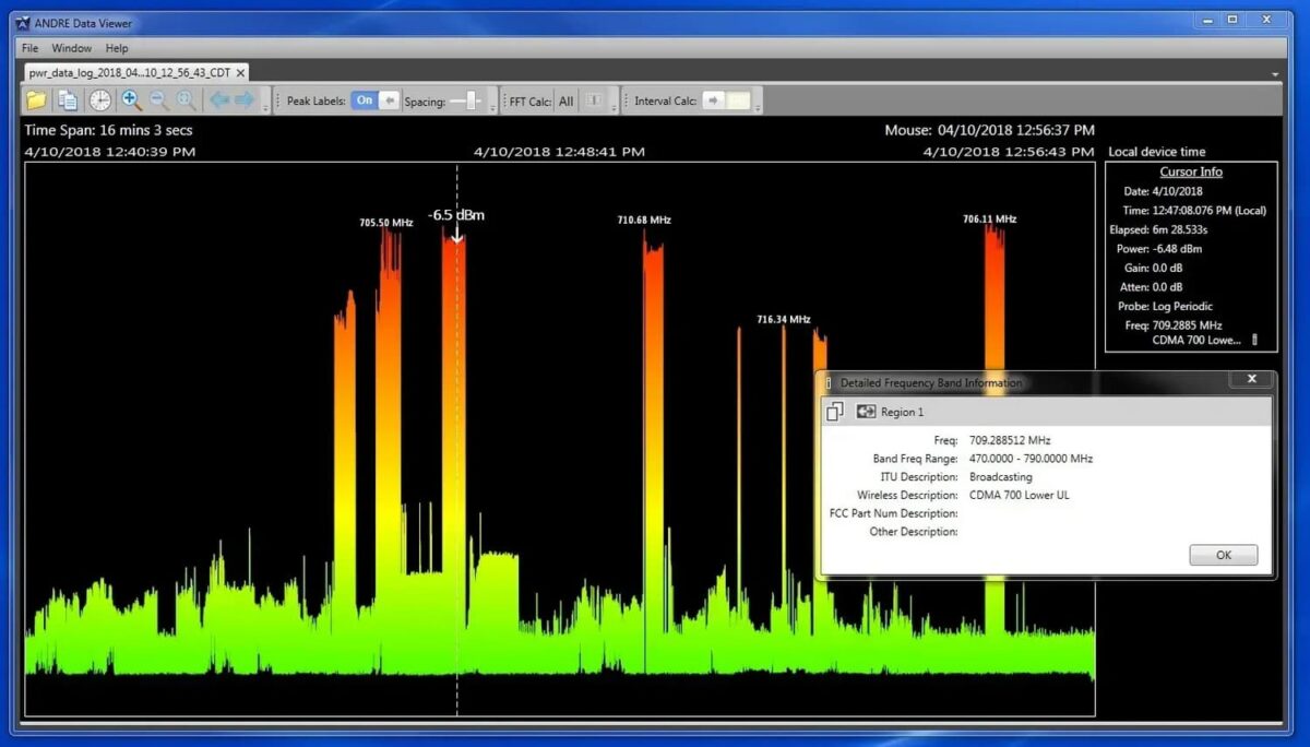 Нова функція накопичення даних Data Logger в пошуковому приладі ANDRE