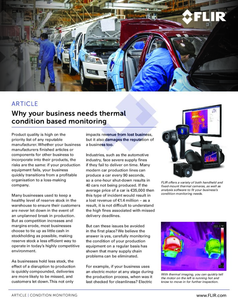 FLIR E6 PRO Application Story