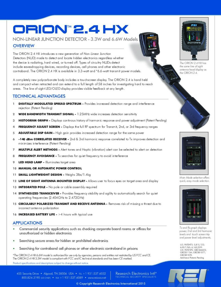 ORION 2.4 HX Brochure