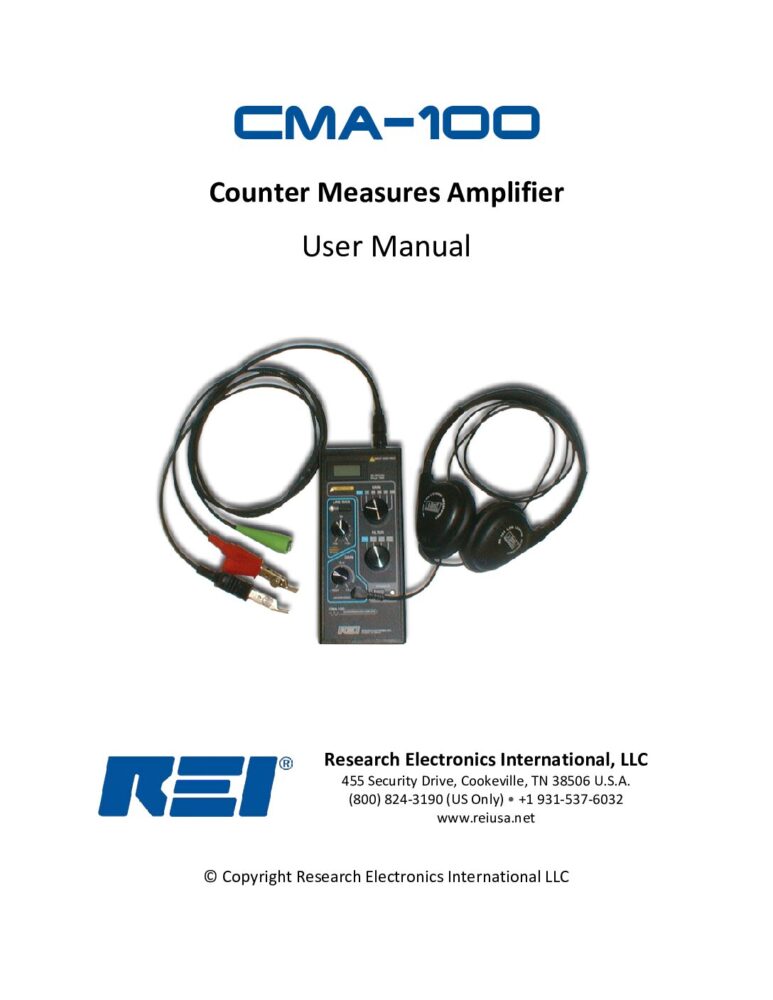 CMA-100 Owner’s Manual