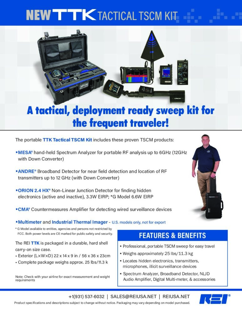 TTK (Tactical TSCM Kit) Brochure