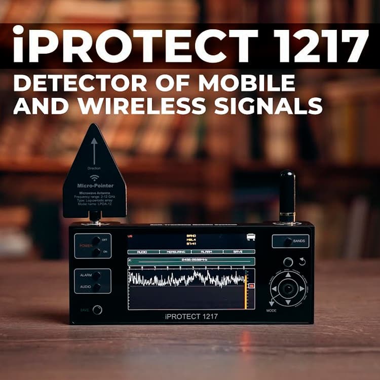 iProtect 1217 - Детектор мобільних та безпровідних сигналів