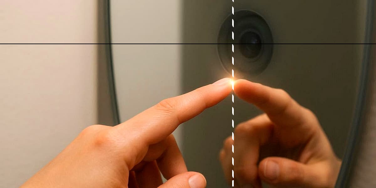 Як відрізнити звичайне дзеркало від двостороннього