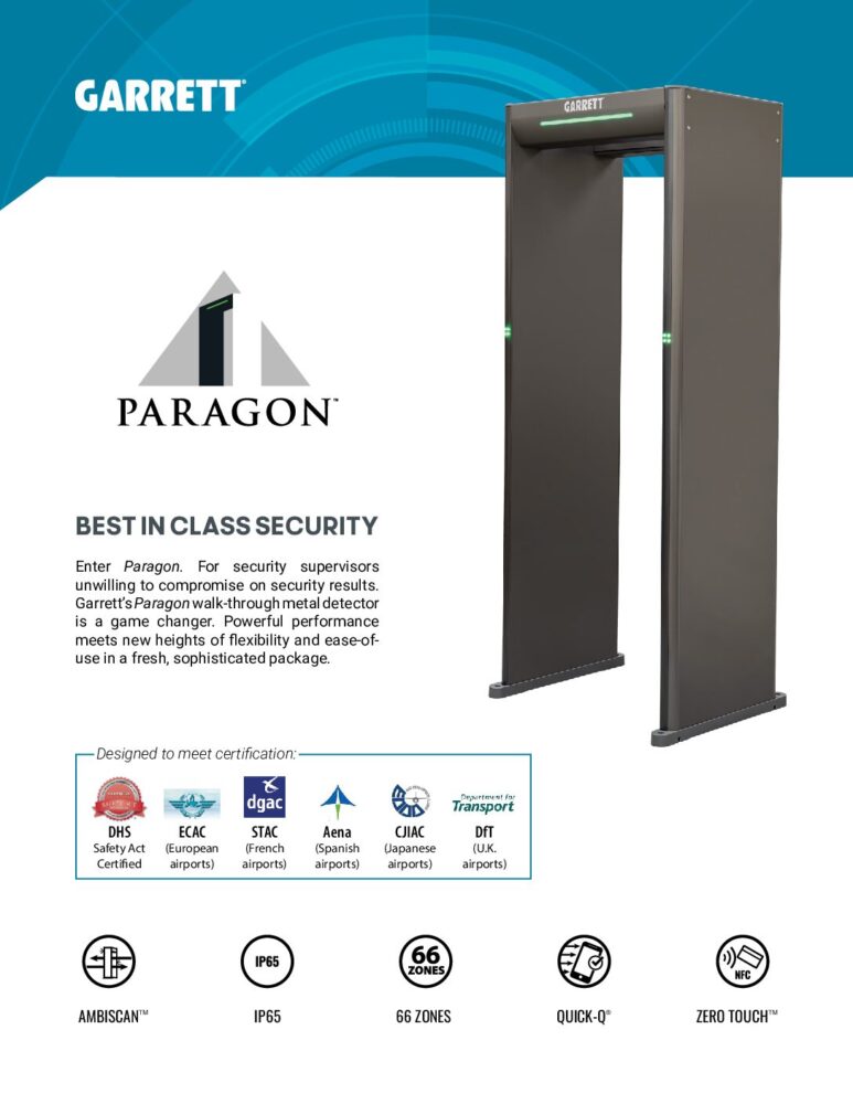 Garrett Paragon Специфікація