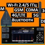 Відео як працює iProtect 1217 - професійний детектор GSM, CDMA, 3G, 4G/LTE, 5G, Wi-Fi 2.4/5 ГГц, Bluetooth, DECT, ISM